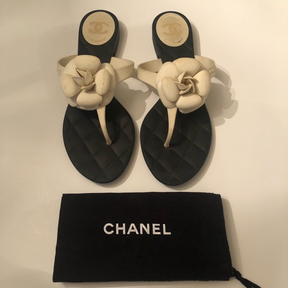 Chanel Camelia flip flops - Picture 1 of 7